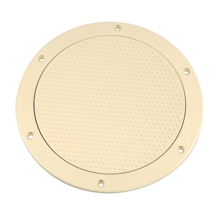 Beckson Marine 6" Non-Skid Screw-Out Deck Plate - Beige DP62-N